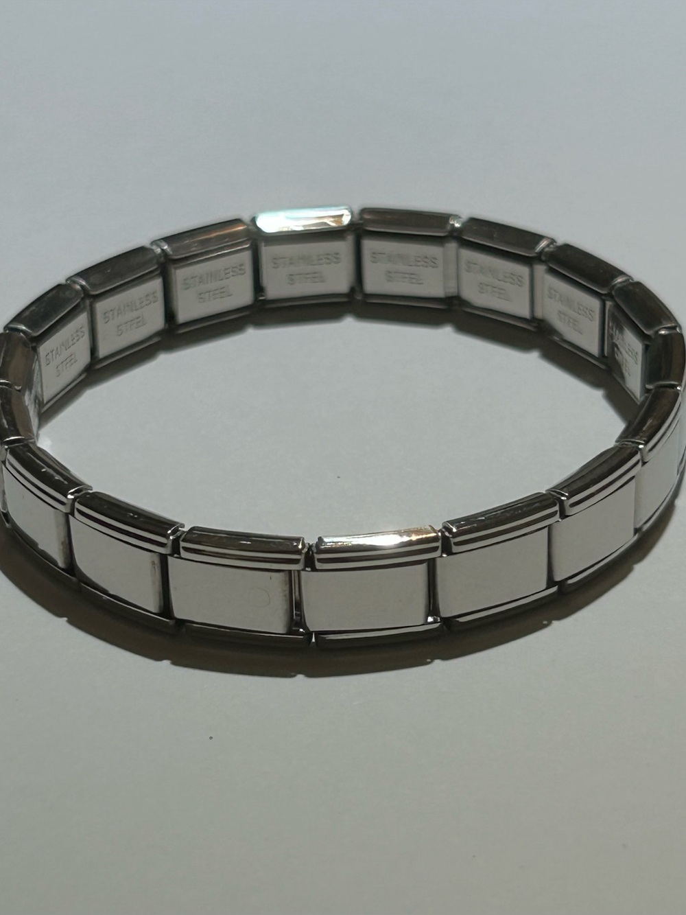 Starter Bracelet Stainless Steel Silver Italian Charm